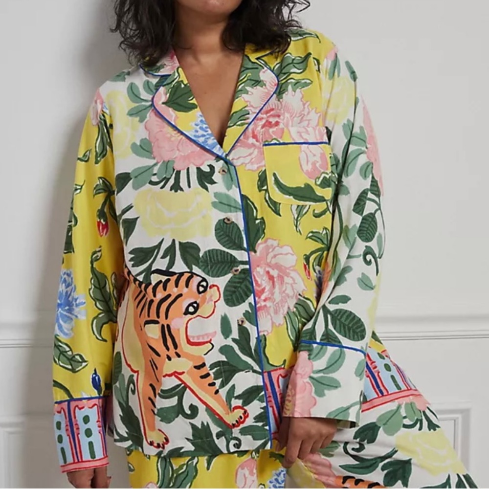 Lil Sire Tigresa Flannel Sleep Top